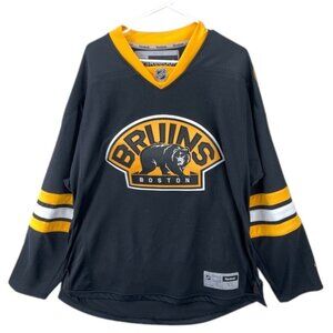 Reebok Boston Bruins Jersey Men’s Black Premier 2016 Signed #1 Megan Size XL NWT
